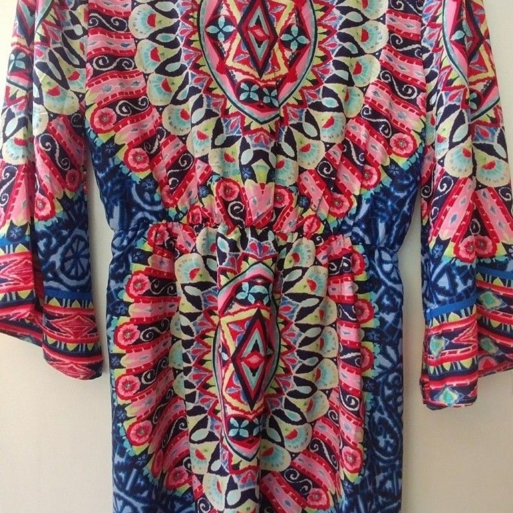 PINK OWL Geometric Dress Tie Back